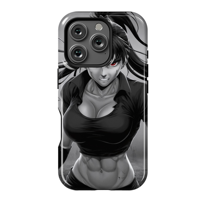 iPhone 16 Pro StrongFit Angry Girl Anime by JohnnyVillas