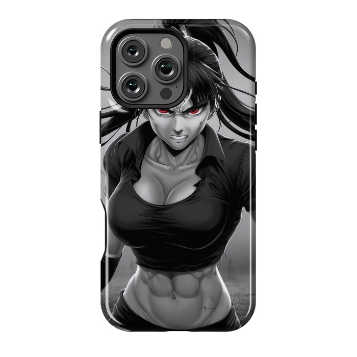 iPhone 16 Pro Max StrongFit Angry Girl Anime by JohnnyVillas