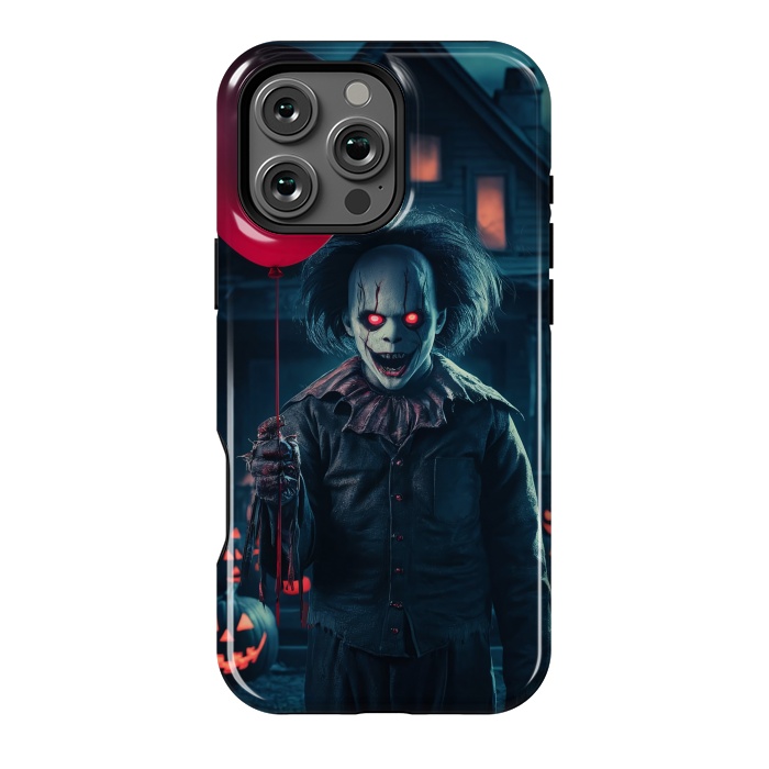 iPhone 16 Pro Max StrongFit Scary Halloween Cloun by JohnnyVillas