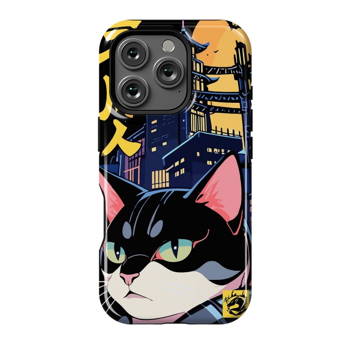 iPhone 16 Pro StrongFit Halloween Cat Japan by LM2Kone