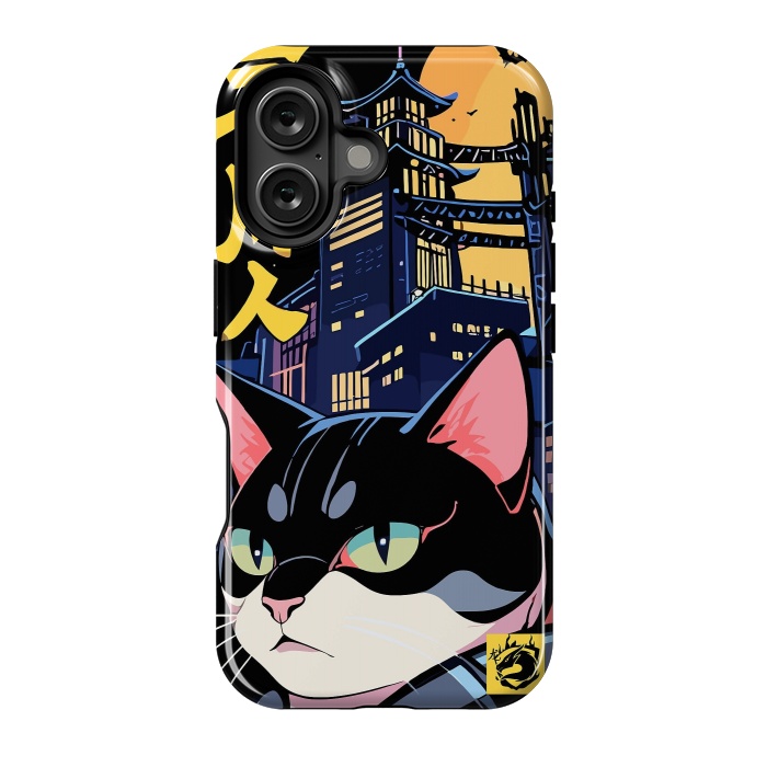 iPhone 16 StrongFit Halloween Cat Japan by LM2Kone