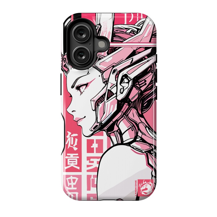 iPhone 16 StrongFit Cyberpunk Girly Cyborg by LM2Kone