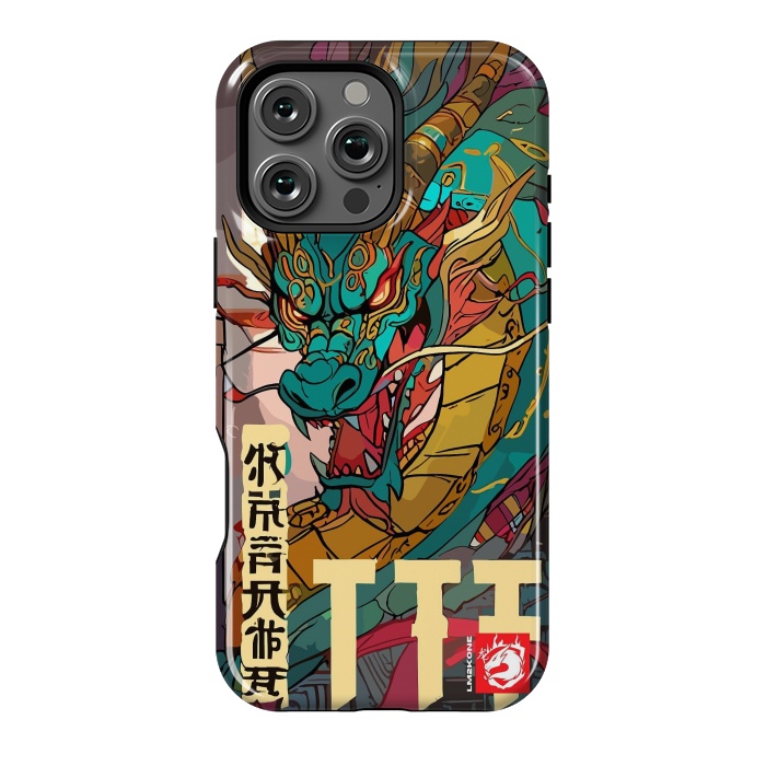 iPhone 16 Pro Max StrongFit Epic Kanji Dragon by LM2Kone