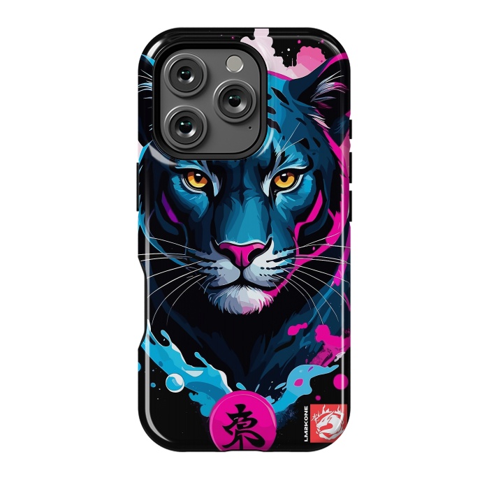 iPhone 16 Pro StrongFit Blue and Pink Panther by LM2Kone