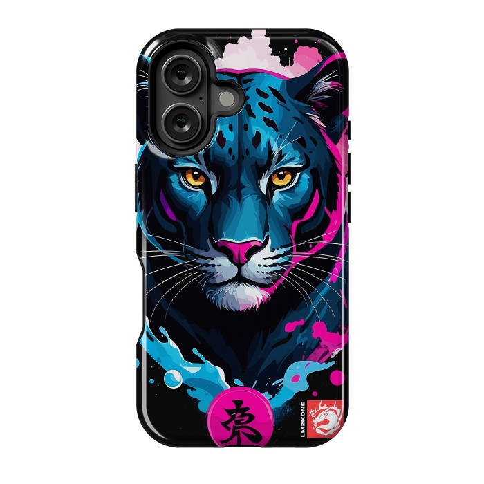 iPhone 16 StrongFit Blue and Pink Panther by LM2Kone