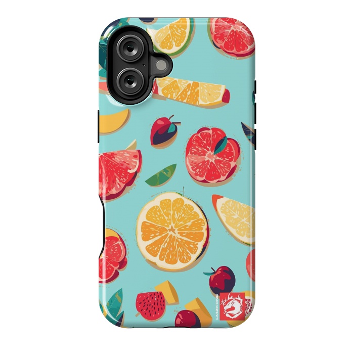 iPhone 16 Plus StrongFit Pattern Summer Fruits by LM2Kone