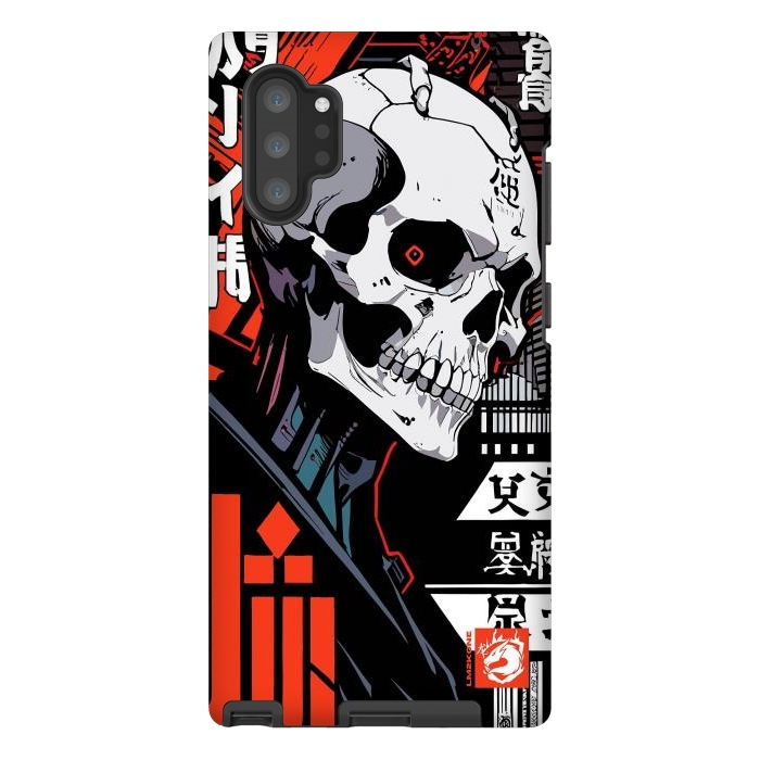 Galaxy Note 10 plus StrongFit Cyberpunk Skull Japan by LM2Kone