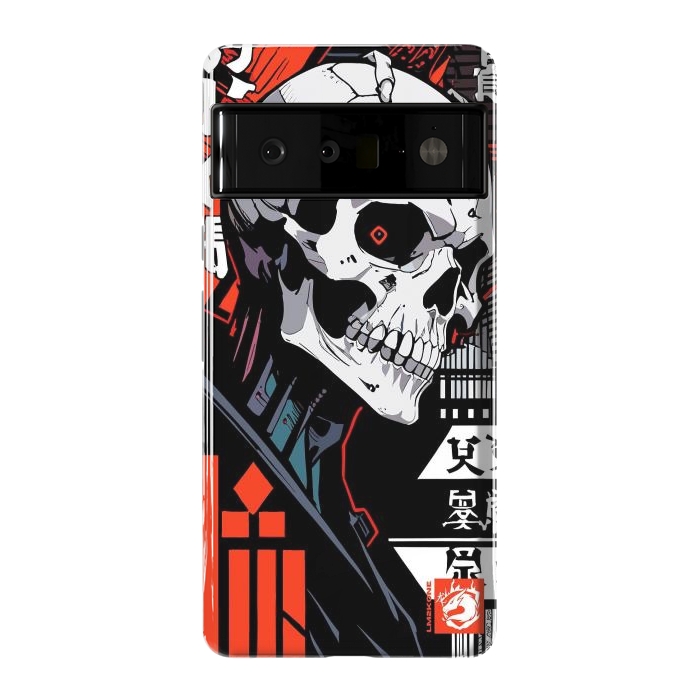 Pixel 6 Pro StrongFit Cyberpunk Skull Japan by LM2Kone