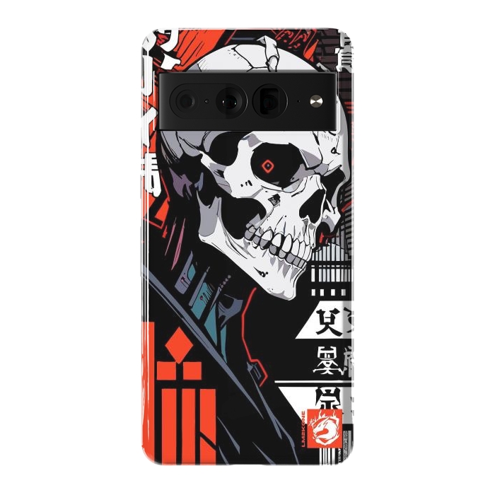 Pixel 7 Pro StrongFit Cyberpunk Skull Japan by LM2Kone