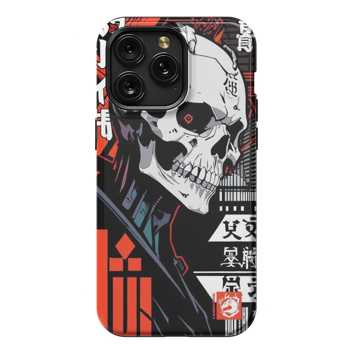 iPhone 15 Pro Max StrongFit Cyberpunk Skull Japan by LM2Kone