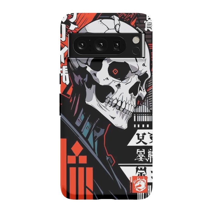 Pixel 8 Pro StrongFit Cyberpunk Skull Japan by LM2Kone