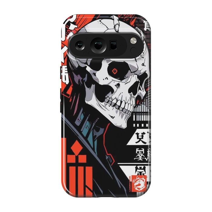 Pixel 9 pro StrongFit Cyberpunk Skull Japan by LM2Kone