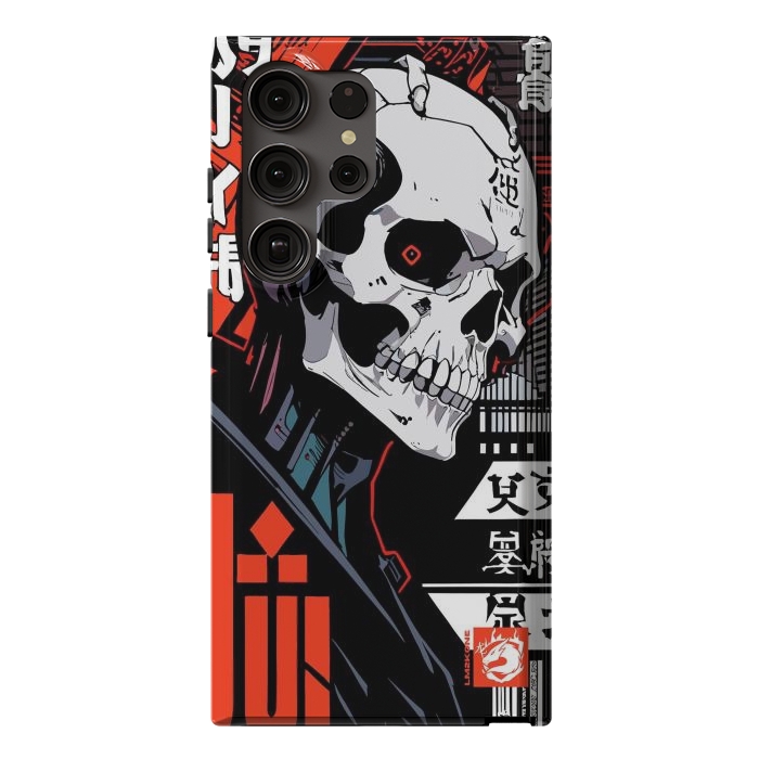 Galaxy S23 Ultra StrongFit Cyberpunk Skull Japan by LM2Kone