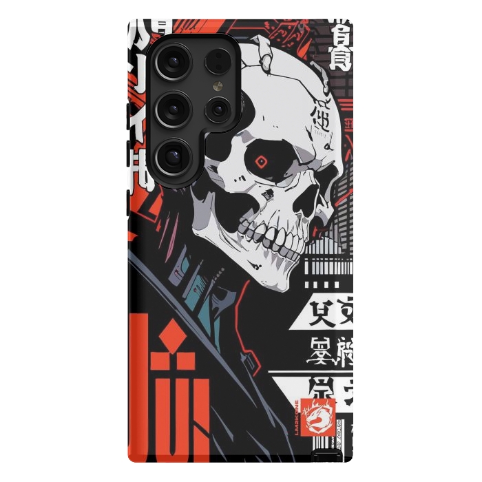 Galaxy S24 Ultra StrongFit Cyberpunk Skull Japan by LM2Kone