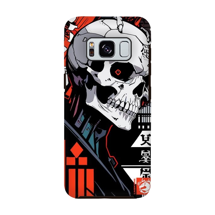 Galaxy S8 StrongFit Cyberpunk Skull Japan by LM2Kone