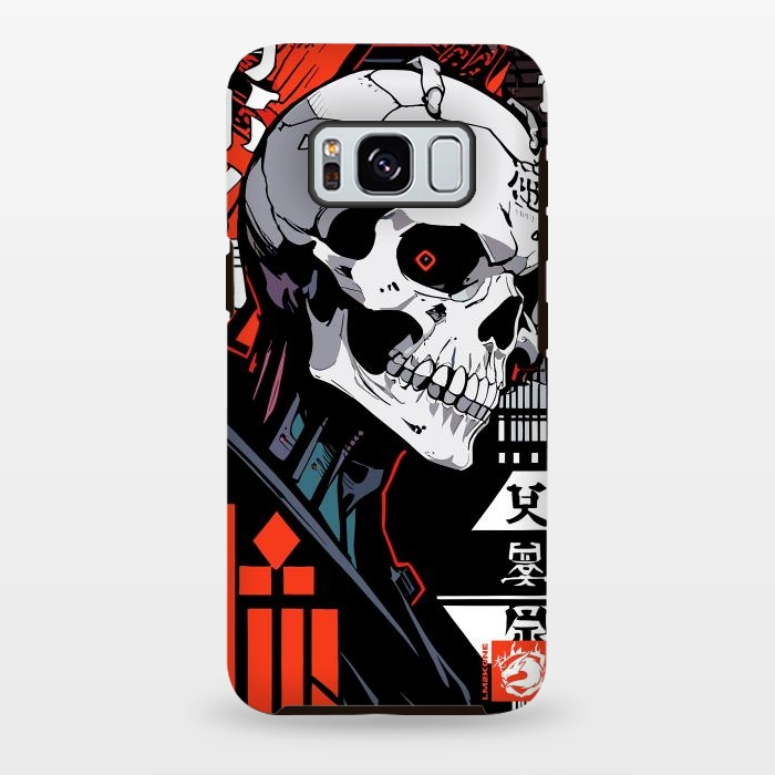 Galaxy S8 plus StrongFit Cyberpunk Skull Japan by LM2Kone