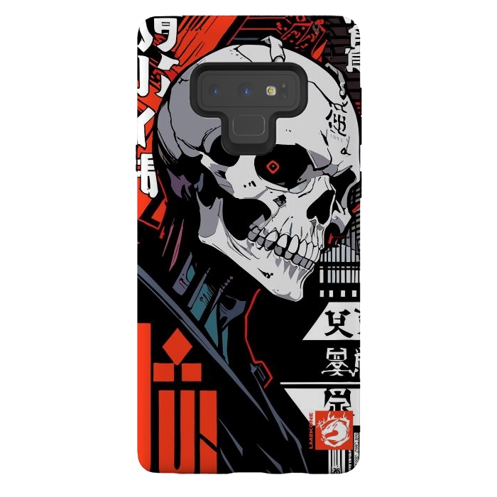 Galaxy Note 9 StrongFit Cyberpunk Skull Japan by LM2Kone