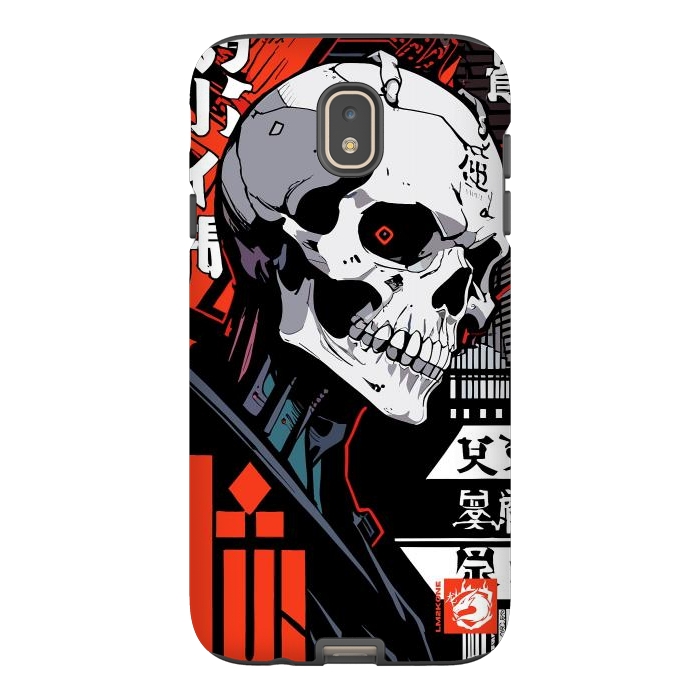 Galaxy J7 StrongFit Cyberpunk Skull Japan by LM2Kone