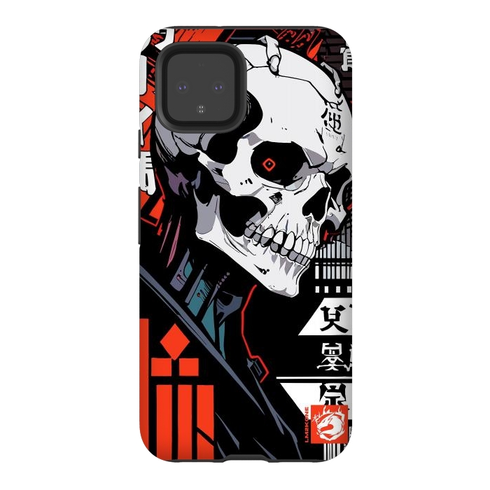 Pixel 4 StrongFit Cyberpunk Skull Japan by LM2Kone