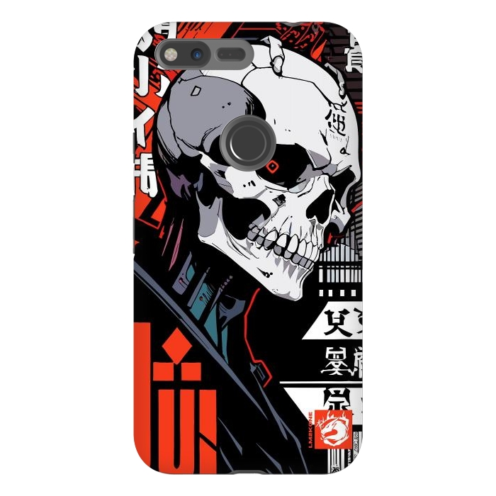 Pixel XL StrongFit Cyberpunk Skull Japan by LM2Kone