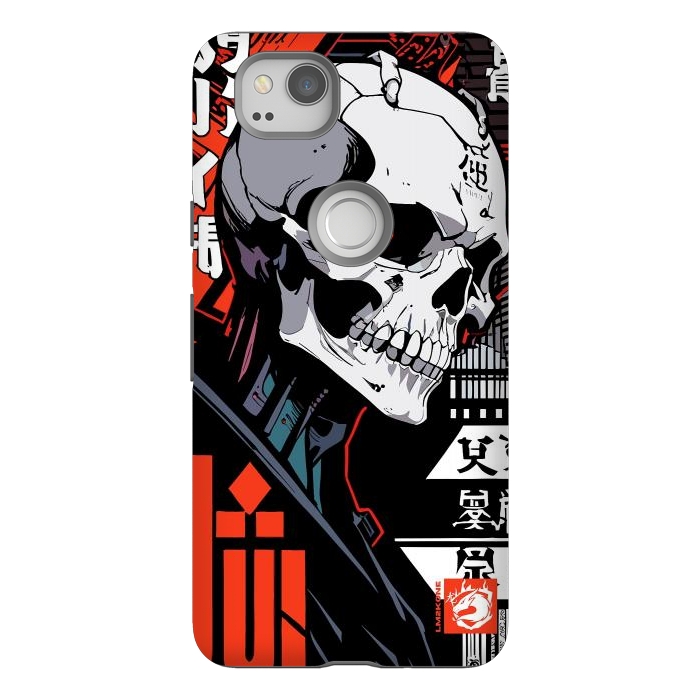 Pixel 2 StrongFit Cyberpunk Skull Japan by LM2Kone