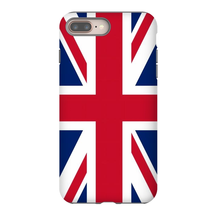 iPhone 7 plus StrongFit Union Jack Flag by JohnnyVillas