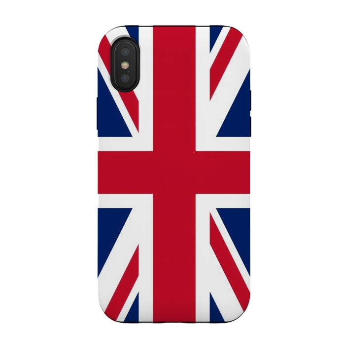 iPhone Xs / X StrongFit Union Jack Flag by JohnnyVillas