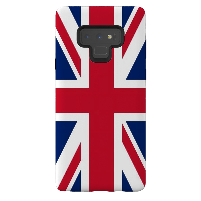 Galaxy Note 9 StrongFit Union Jack Flag by JohnnyVillas