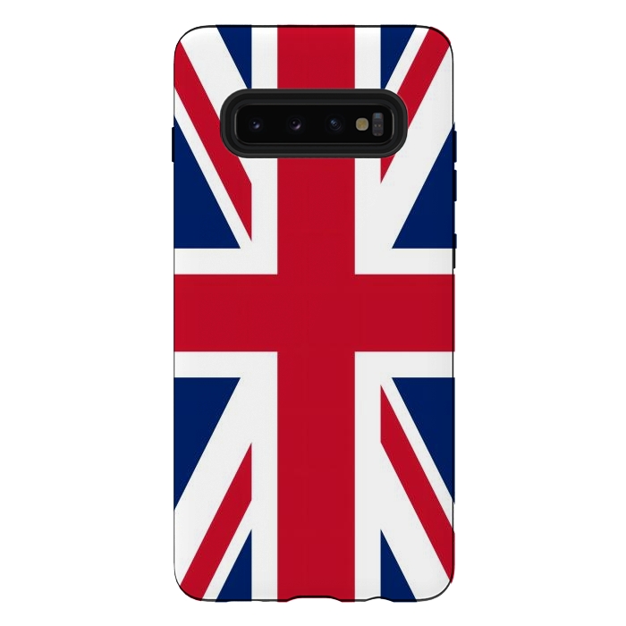 Galaxy S10 plus StrongFit Union Jack Flag by JohnnyVillas