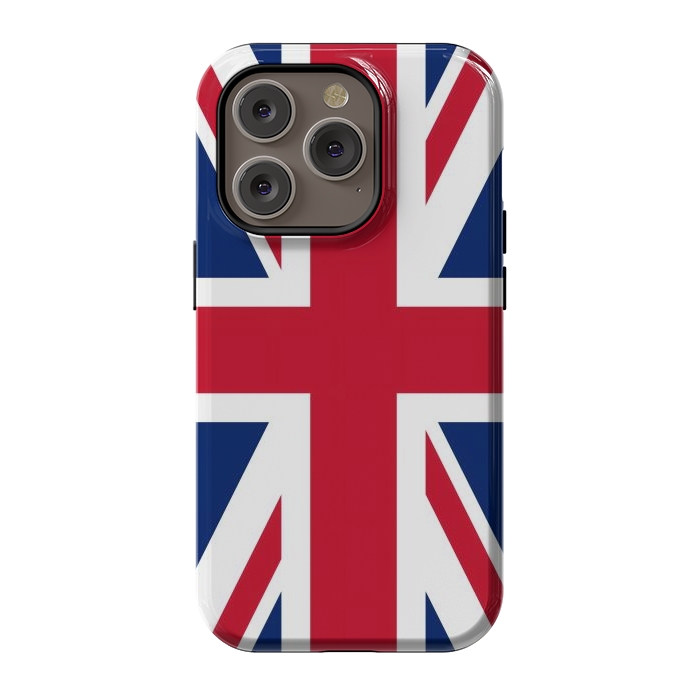 iPhone 14 Pro StrongFit Union Jack Flag by JohnnyVillas