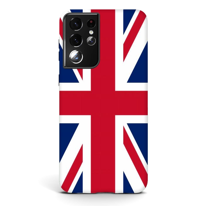 Galaxy S21 ultra StrongFit Union Jack Flag by JohnnyVillas