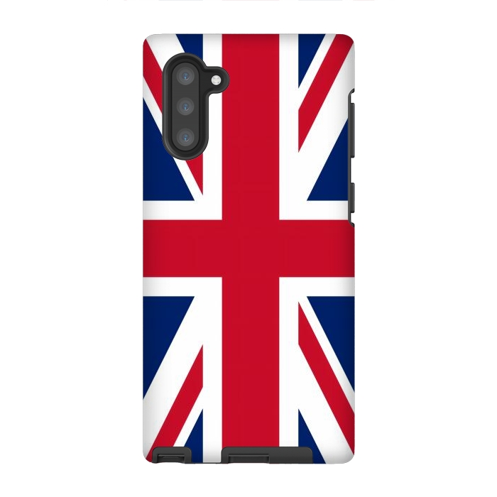 Galaxy Note 10 StrongFit Union Jack Flag by JohnnyVillas