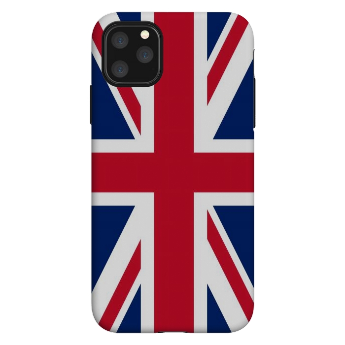 iPhone 11 Pro Max StrongFit Union Jack Flag by JohnnyVillas