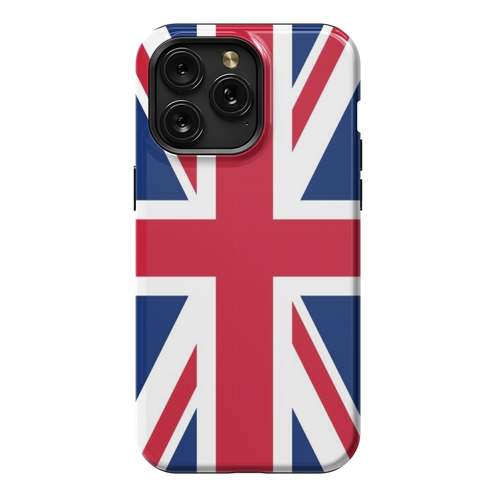 iPhone 15 Pro Max StrongFit Union Jack Flag by JohnnyVillas