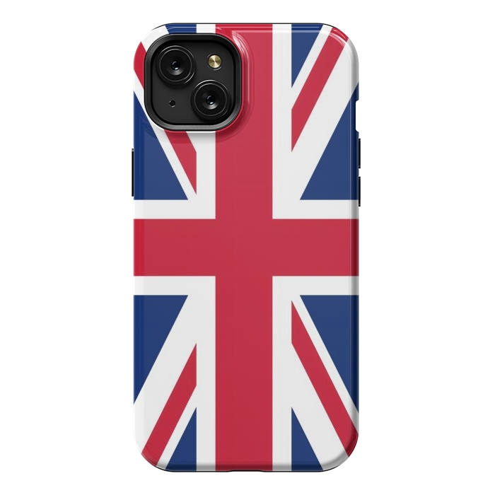 iPhone 15 Plus StrongFit Union Jack Flag by JohnnyVillas