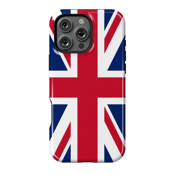 iPhone 16 Pro Max StrongFit Union Jack Flag by JohnnyVillas