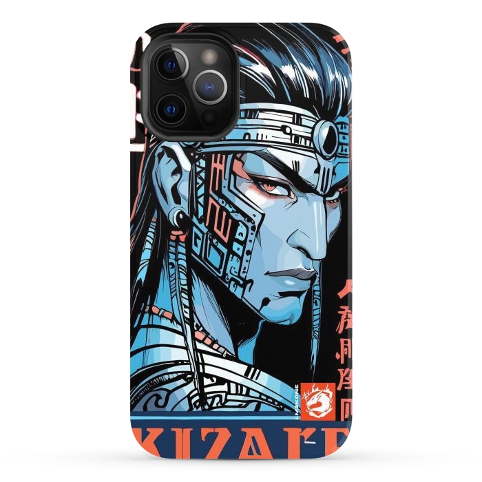 iPhone 12 Pro Max StrongFit Cyberpunk Blue indian by LM2Kone