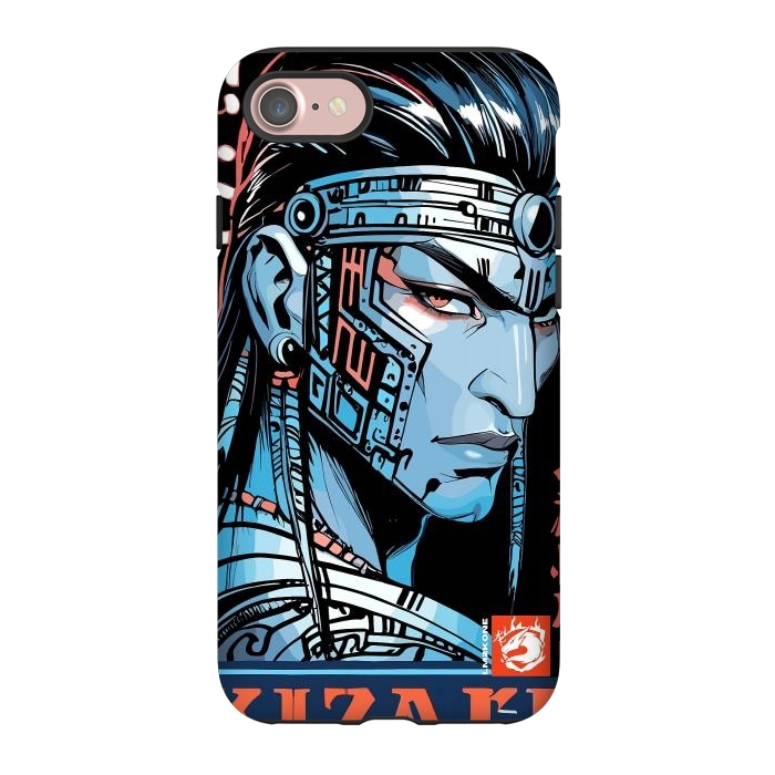 iPhone 7 StrongFit Cyberpunk Blue indian by LM2Kone