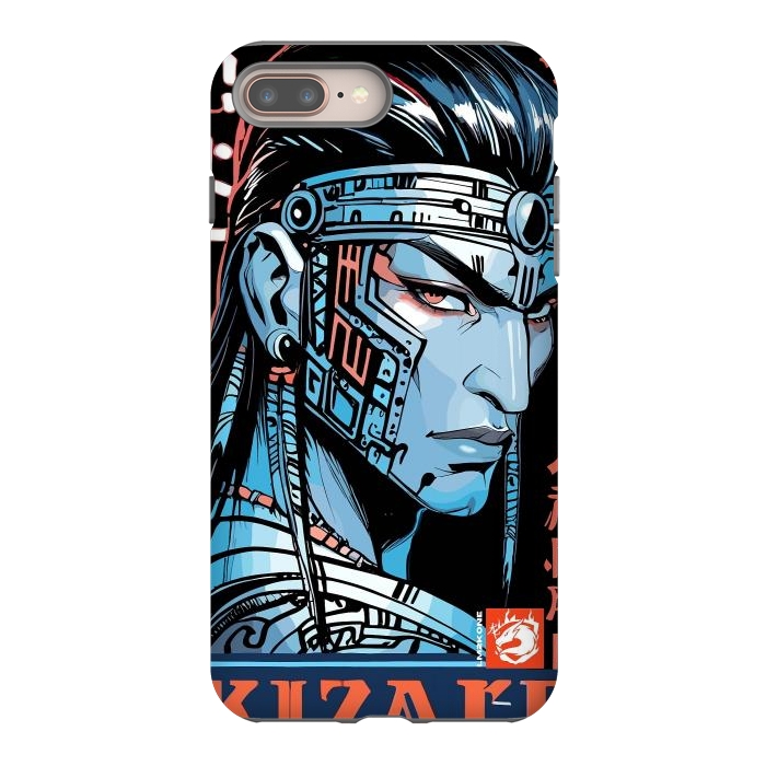 iPhone 7 plus StrongFit Cyberpunk Blue indian by LM2Kone