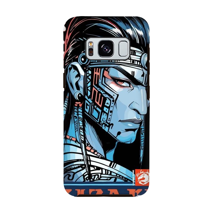 Galaxy S8 StrongFit Cyberpunk Blue indian by LM2Kone