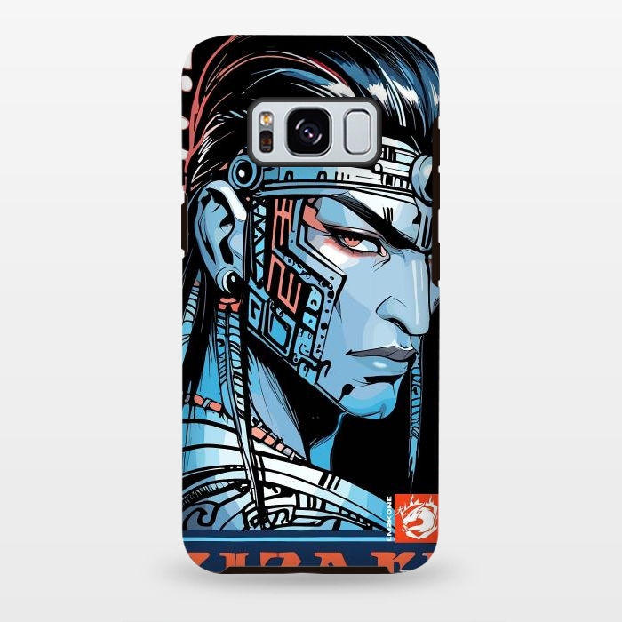 Galaxy S8 plus StrongFit Cyberpunk Blue indian by LM2Kone