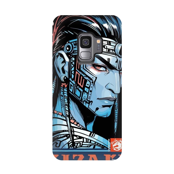 Galaxy S9 StrongFit Cyberpunk Blue indian by LM2Kone