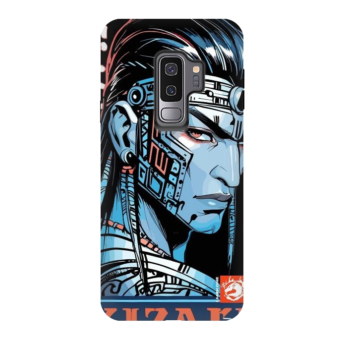 Galaxy S9 plus StrongFit Cyberpunk Blue indian by LM2Kone