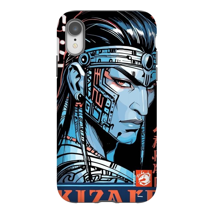 iPhone Xr StrongFit Cyberpunk Blue indian by LM2Kone