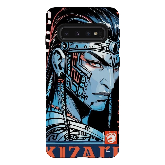 Galaxy S10 StrongFit Cyberpunk Blue indian by LM2Kone