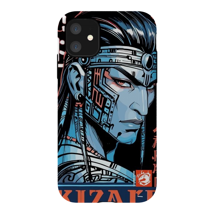 iPhone 11 StrongFit Cyberpunk Blue indian by LM2Kone