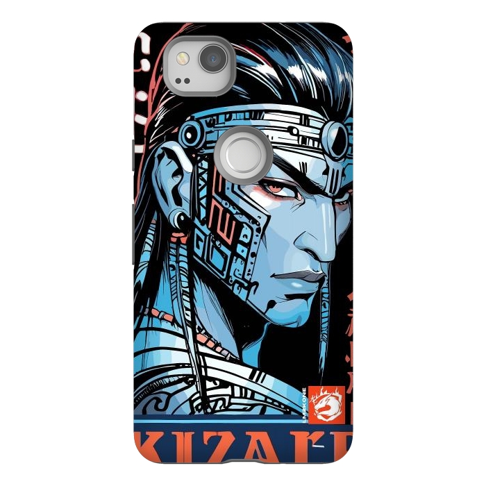 Pixel 2 StrongFit Cyberpunk Blue indian by LM2Kone