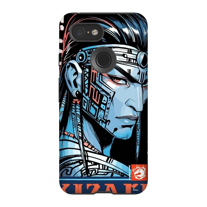 Pixel 3 StrongFit Cyberpunk Blue indian by LM2Kone