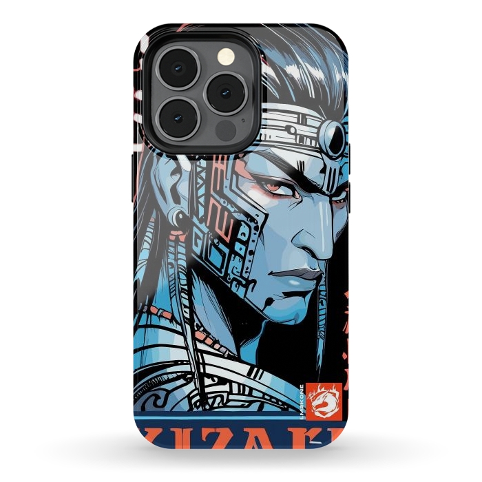 iPhone 13 pro StrongFit Cyberpunk Blue indian by LM2Kone