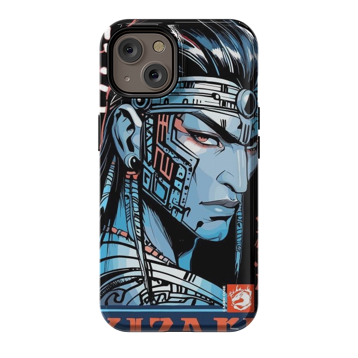 iPhone 14 StrongFit Cyberpunk Blue indian by LM2Kone